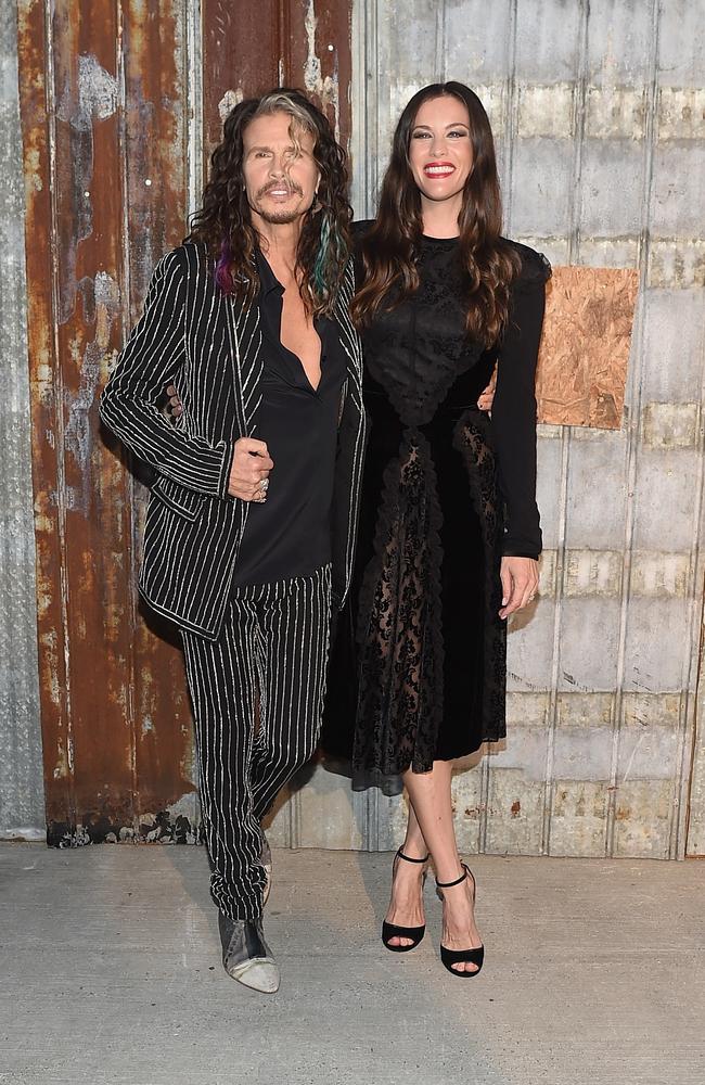 Rock on ... Steven Tyler and his actor daughter, Liv. Picture: Michael Loccisano/Getty Images