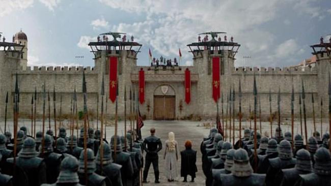 A scene at Kings Landing in the hit series Game of Thrones. Picture: Supplied