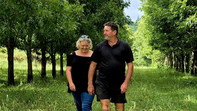 Geoff and Paula Warriner. northern NSW pecan growers on how they have switched from dairy to pecan growing.