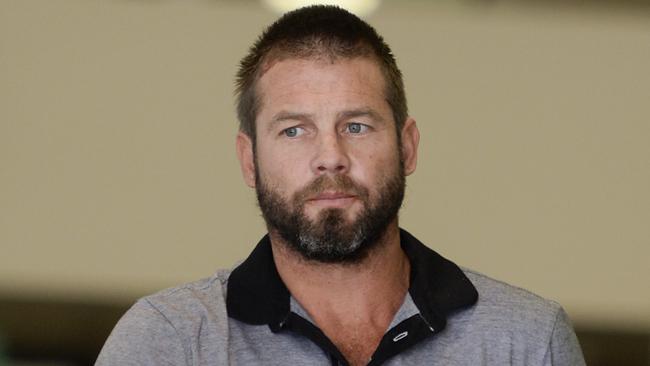 Former West Coast Eagles star Ben Cousins leaves court last month. Picture: Ian Munro