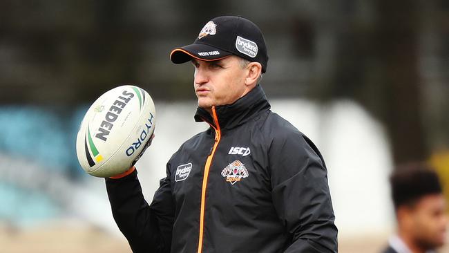 Ivan Cleary’s exit from the Tigers in 2018 opened the door for the club to target Wayne Bennett. Picture: Brett Costello