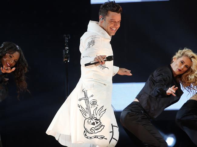 Ricky Martin performs in Perth in 2015. Picture: Faith Morgan