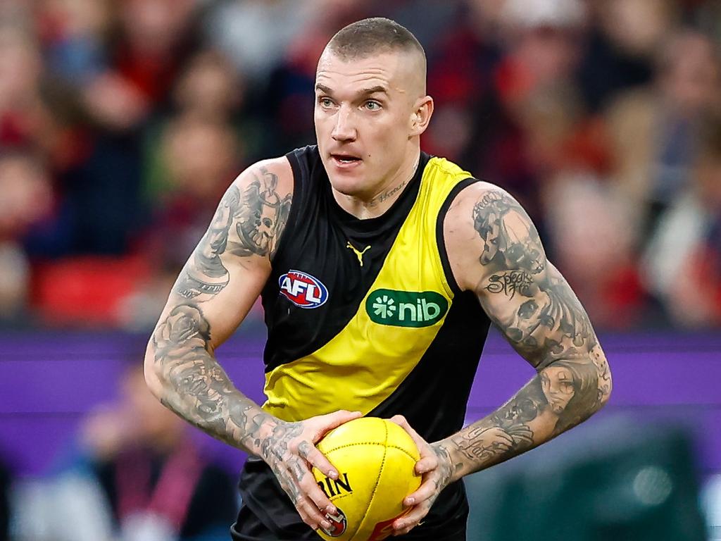 Dustin Martin will return after a week off. Picture: Dylan Burns/AFL Photos via Getty Images