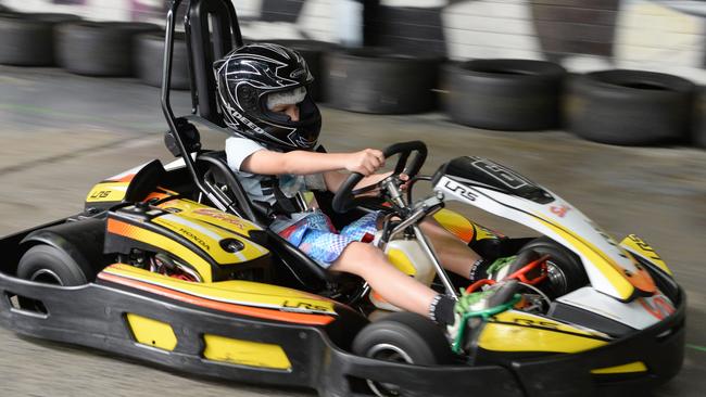 Go karting is always a popular option. Pictured at Karting Madness in Chirnside Park. Picture: Lawrence Pinder