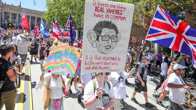 Reclaim The Line anti-vaccine mandate rallies have hit Melbourne’s streets over the past few weeks.