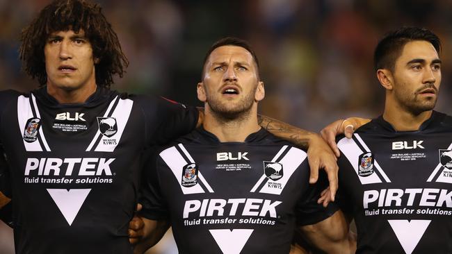 Lewis Brown (centre) also played for New Zealand throughout his career. Picture: Getty