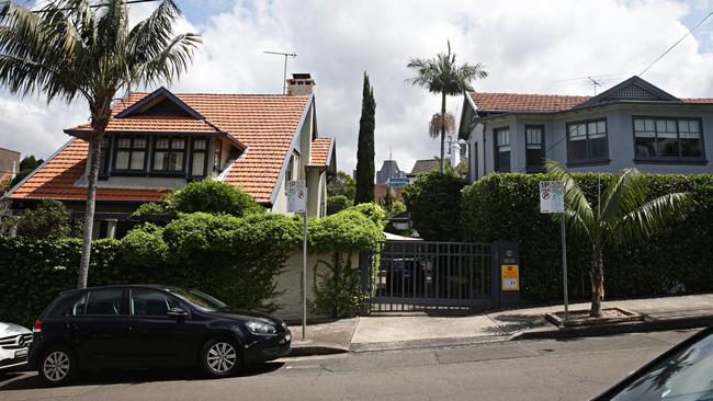 These two properties on Hayes St have been earmarked for development. Number six is on the left. Picture: Adam Yip