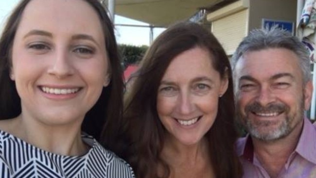 Daughter Sarah, Karen Ristevski and husband Borce