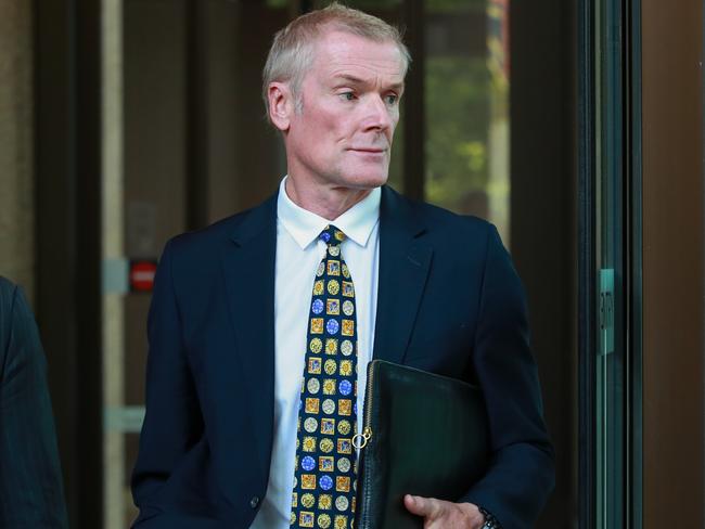 Gordon Wood leaves the Supreme Court of NSW in 2017. Picture:Justin Lloyd