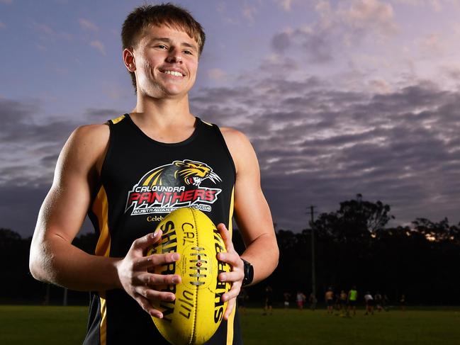 Sunshine Coast Aussie rules talent Harry Ronchi. Picture: Patrick Woods.