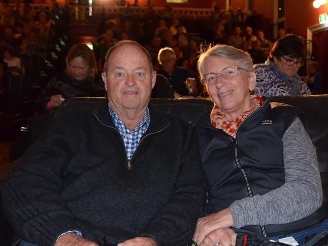 Geoff Richardson (left) from Tamborine Mountain and Sue Carpenter from Brisbane at the Saturday Jazz Lounge as part of Jumpers and Jazz in July in Warwick.