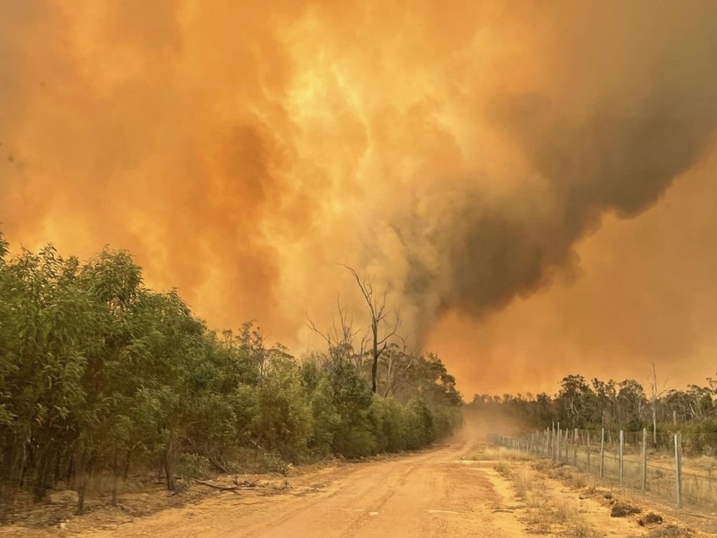 The fires are affecting air quality across the Western Downs and Toowoomba Local Government Areas. Photo: Kogan and District Rural Fire Brigade.