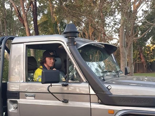 Angela Gordon's 20 year old son lost his "dream car" a Landcruiser ute when it was stolen from the Morayfield Train Station in the Moreton Bay region, Qld while he was at work. He had spent thousands on it. Picture: Supplied