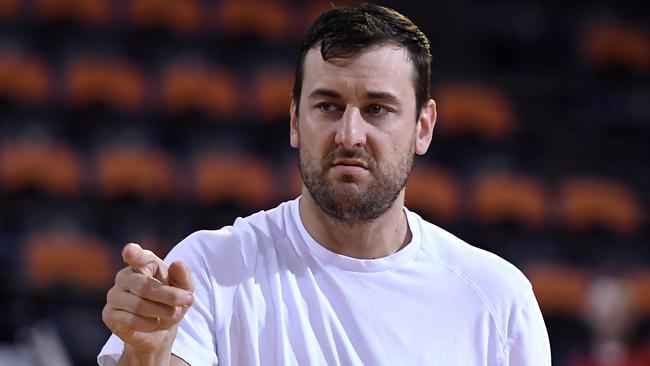 The war of words between Sydney Kings and Boomers star Andrew Bogut (pictured) and former NBL star Corey "Homicide" Williams has heated up. Picture: Getty Images