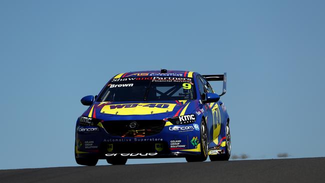 Toowoomba’s Will Brown puts his car to the test during practice ahead of the Mount Panorama 500. Picture: Robert Cianflone/Getty Images