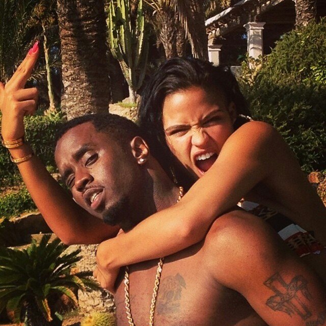 Diddy and Cassie back in the day. Picture: Instagram