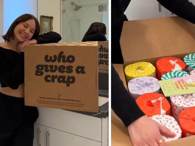 Who Gives A Crap: Multimillion Aussie brand that is making global change, one toilet roll at a time. Picture: TikTok/@chelsychristina