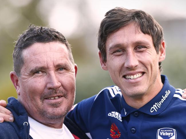 MARK MILLIGAN AND HIS DAD Terry Picture:Wayne Ludbey