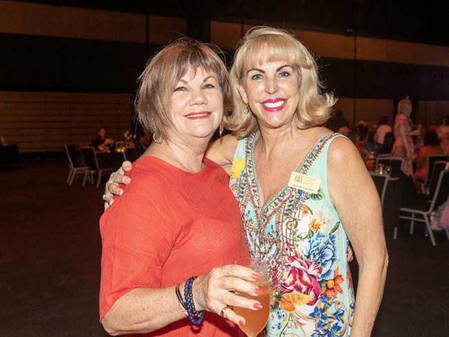 Cr Pauline Townsend and Jacquie Camilleri at the Zonta Club of Mackay Inc International Women's Day Luncheon at the MECC. March 5, 2023. Picture: Michaela Harlow