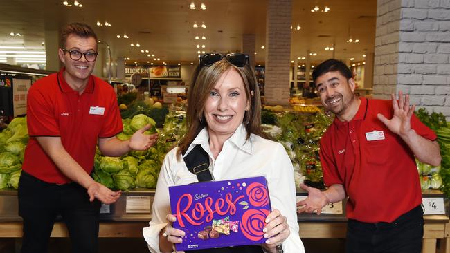 Louise Falkiner felt so sorry for the "terrified" young workers at her local supermarket she went in and gave them boxes of chocolates. Picture: Josie Hayden