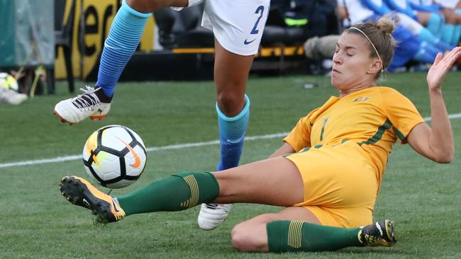 Steph Catley will be crucial to the Matildas’ defence. Image: AAP Image / Matt Sullivan