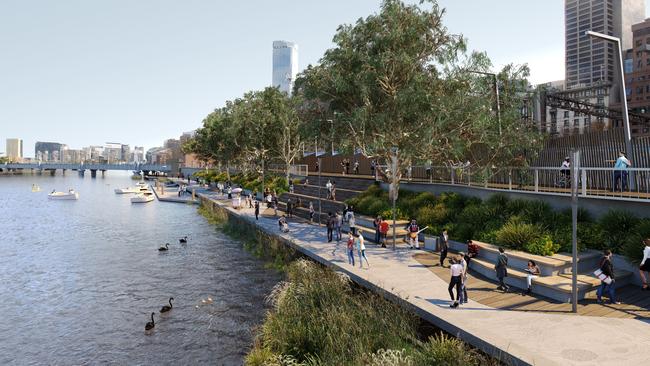 Greenline Implementation Plan Flinders Walk renders