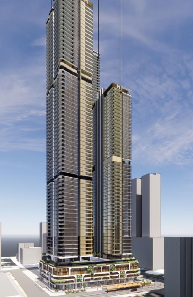 Artist impression of Cypress, Harry Triguboff's new Surfers Paradise project which will be built in Surfers Paradise. Picture: Supplied.