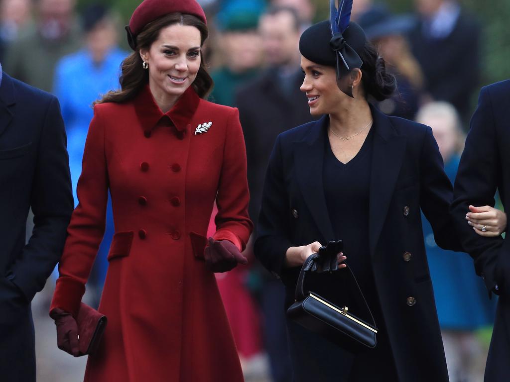 The Duchess of Cambridge was reportedly a source of guidance for Meghan Markle as she entered the royal family, but the two women were soon pitted against each other. Picture: Stephen Pond/Getty Images.