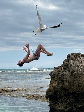 Diving into summer. Picture: Joanne Quinn