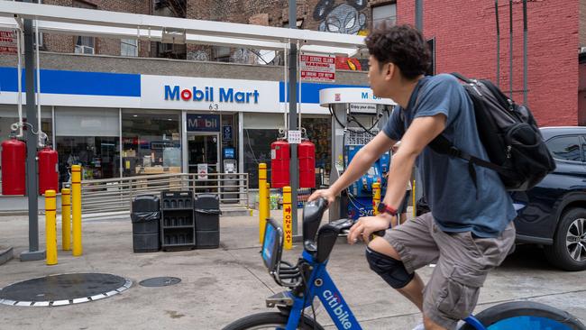 The surge in fuel prices is a big factor in inflation, which has reached a four-decade high in the US at 8.3 per cent. Picture: Getty Images/AFP