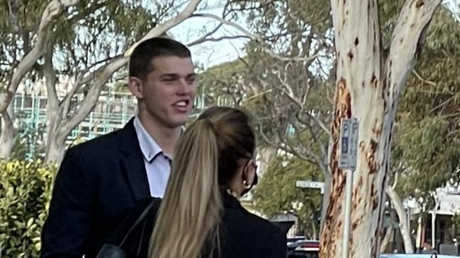 Riley Mulquiny outside Sutherland Local Court on June 23. Picture: Ashleigh Tullis