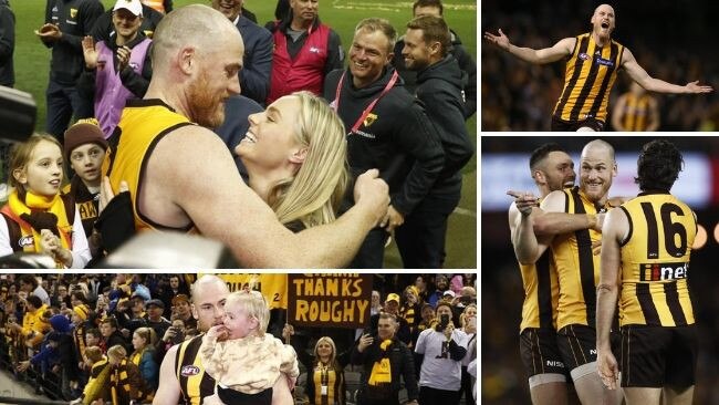 Jarryd Roughead had a superb farewell night.