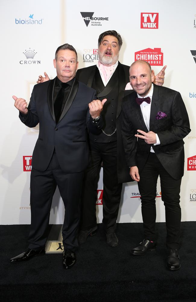 Gary Mehigan, Matt Preston and George Calombaris. Picture: Julie Kiriacoudis