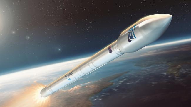 A rendition of Gilmour Space Technologies' Eris Block 2 rocket. Picture: Contributed