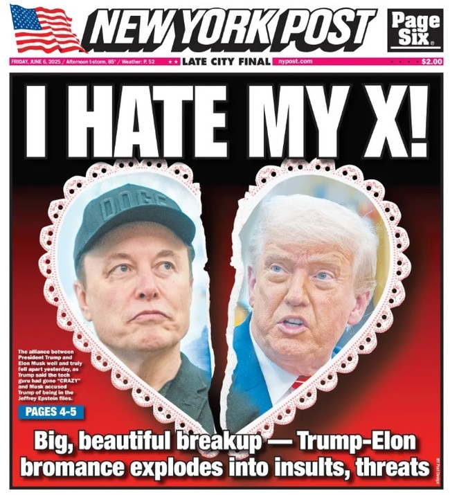 How the New York Post cover it on their June 6 front page.