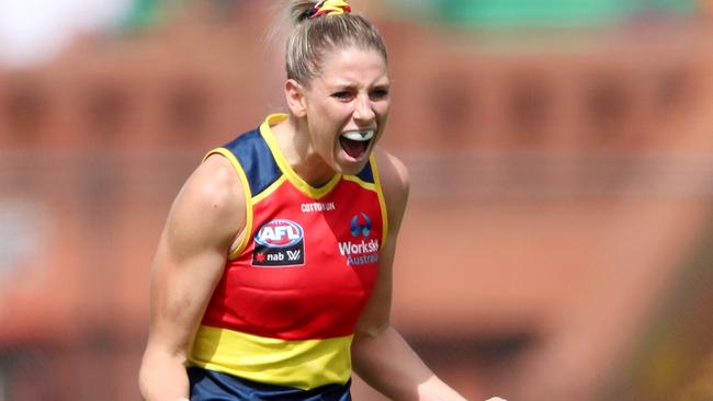 Deni Varnhagen is the first known AFLW player to resist the jab. Picture: Getty Images