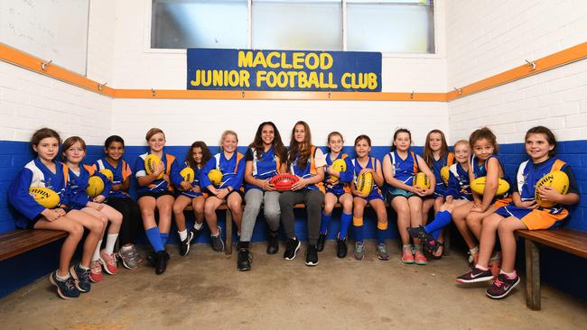 Macleod Football Club is starting girls’ teams for the first time this year. Picture:AAP Image/James Ross