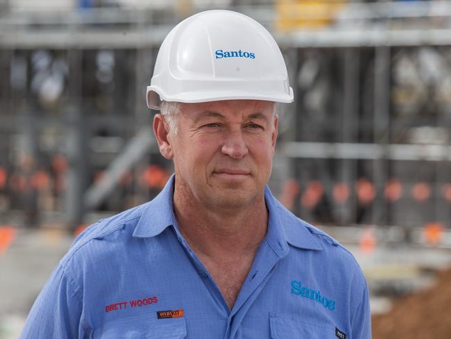 Brett Woods, Santos Energy Solutions President at the Moomba Carbon Capture and Storage site. Picture: Supplied