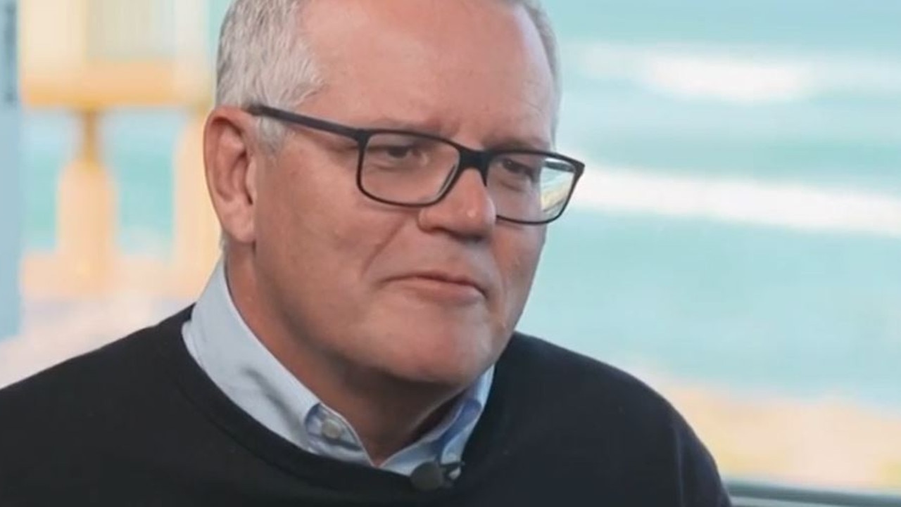 Scott Morrison speaking to Sky News host Paul Murray. Picture: Foxtel/Sky News