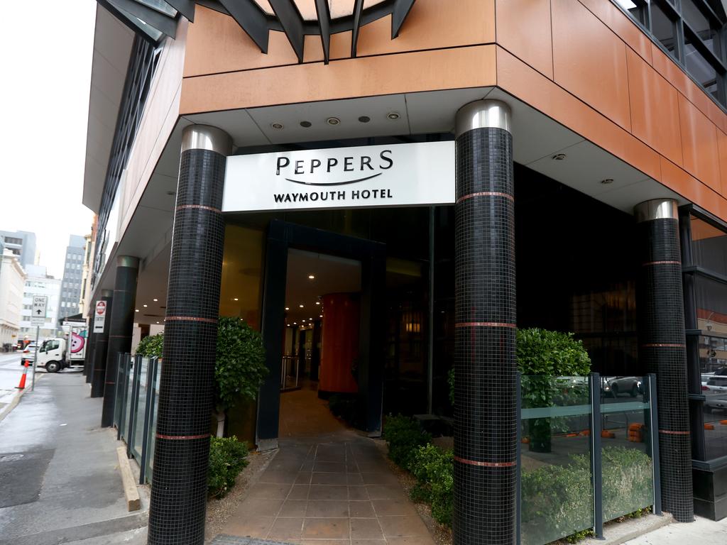 The current cluster is believed have started at Peppers Hotel on Waymouth Street. Picture: Kelly Barnes/NCA NewsWire