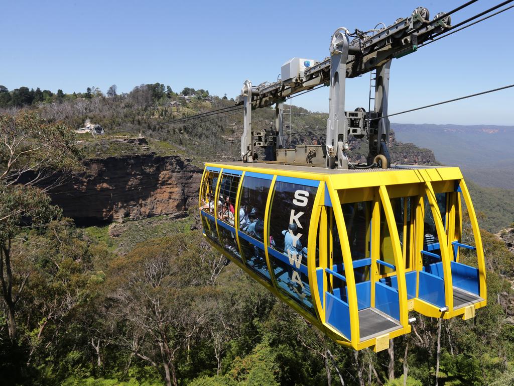 The Skyway at Scenic World in the Blue Mountains. Picture: Bob Barker