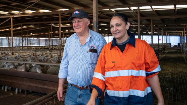 Roger Fletcher with daughter and Fletcher International CEO Melissa Fletcher. Picture: David Roma