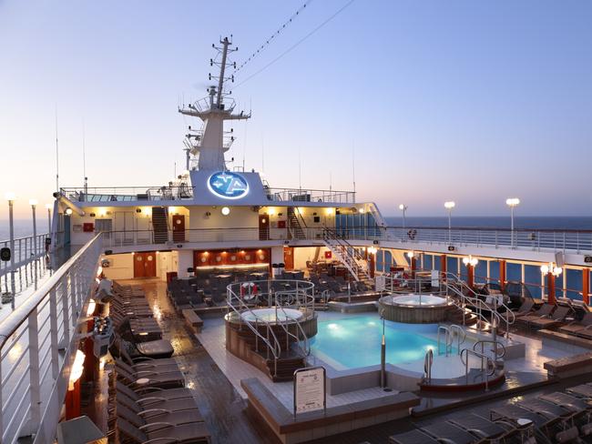 Azamara Journey pool deck.