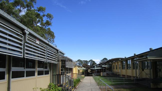 Epping Boys High School, pictured on March 6 after it was closed to staff and students