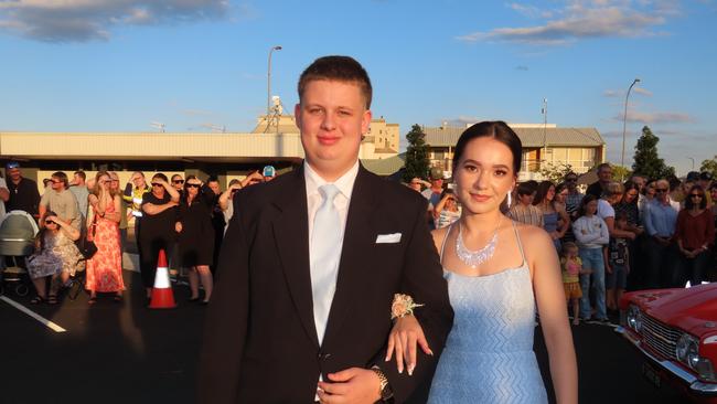 Students arriving at the Kingaroy State High School Formal at Kingaroy Town Hall on November 11.