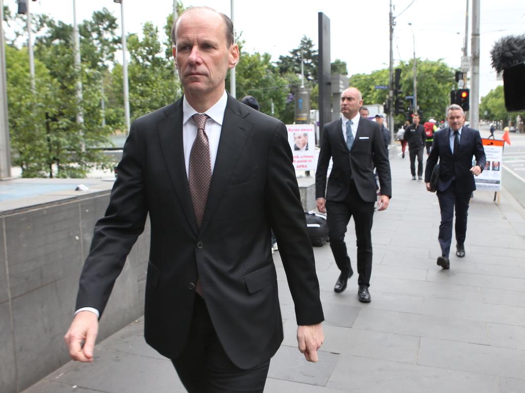 ANZ CEO Shayne Elliott leaves the Hayne Royal Commission after giving evidence in November 2018. Picture: AAP