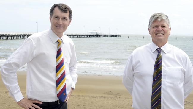 Lord Mayor Graham Quirk and Councillor David McLachlan (PICTURE Brad Cooper)