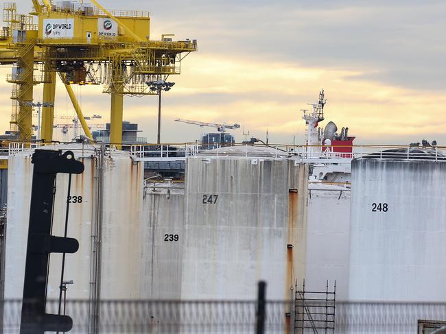 SYDNEY, AUSTRALIA - Newswire Photos August 01, 2022: A general view of a Gas storage facility at Port Botany in Sydney as Australia's gas crisis and the ACCC placing pressure on the federal government and exporters to take action amid a looming record shortage. Picture: NCA Newswire