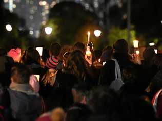 MOOD FOR CHANGE: A huge crowd gathers for the Reclaim Princess Park Vigil in Melbourne on June 18   in the wake of the rape and murder of Eurydice Dixon in the same park. Picture: JULIAN SMITH