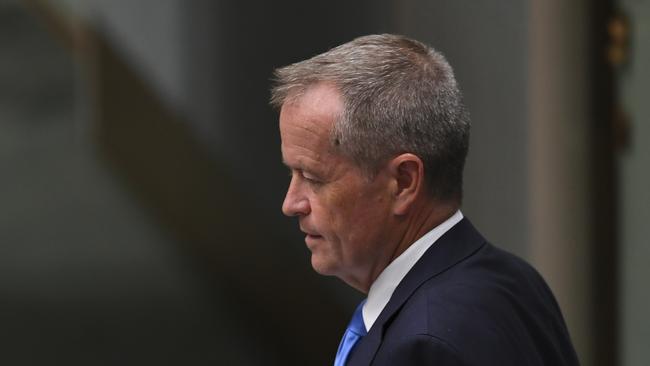 Opposition Leader Bill Shorten during Question Time today. Photo: AAP